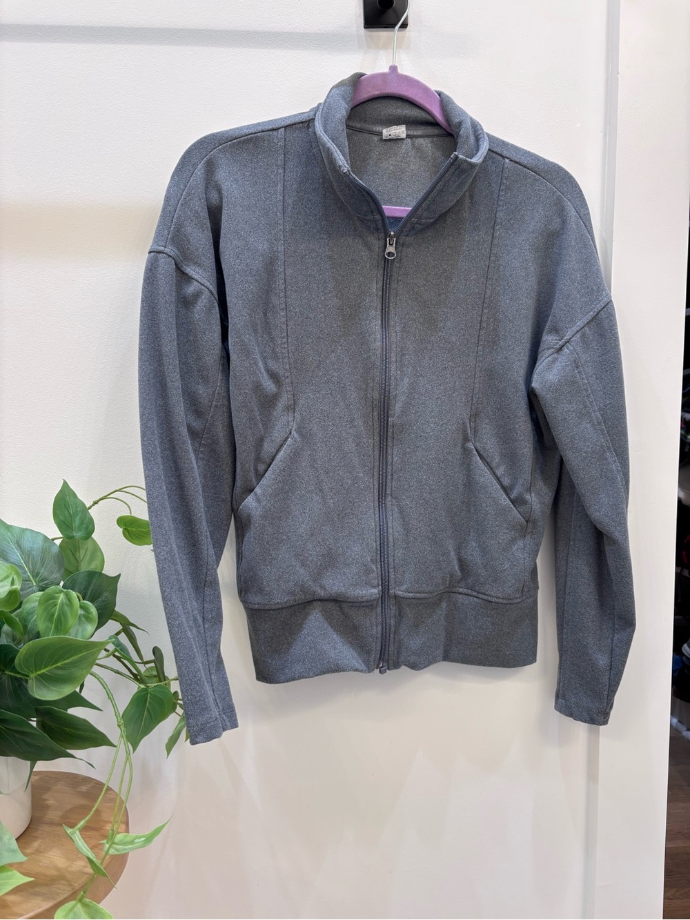 RBX Gray Full-Zip Women's Sweatshirt Jacket